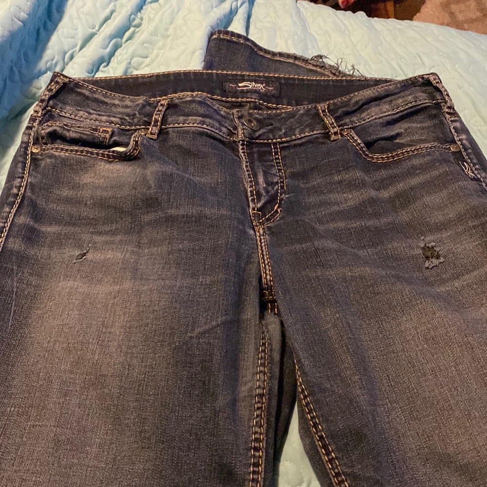 Silver jeans